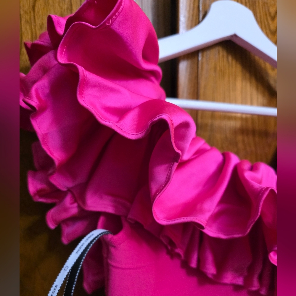NWT Hervé Léger ruffled bandage mini dress Size XS - Picture 9 of 16